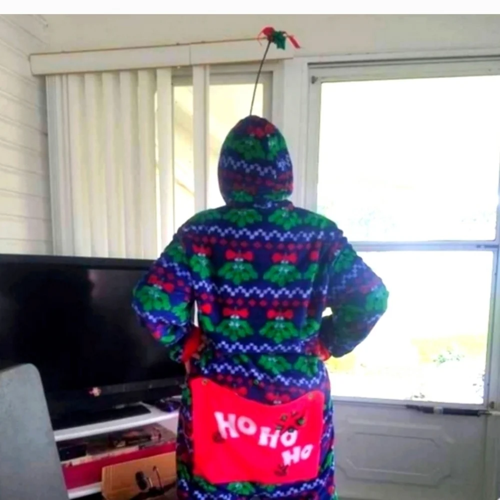 MISTLETOE ONESIE PAJAMAS
